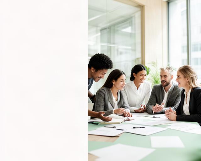 Directieteam en medewerkers bespreken een veranderplan aan een tafel in een lichte vergaderruimte